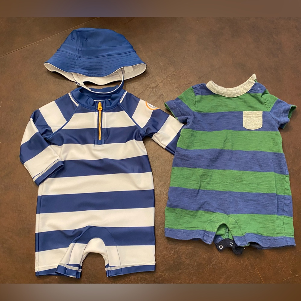 Baby Gap Swim, hat, and outfit